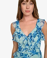 Tommy Hilfiger Women's Provincial Floral Chiffon Dress