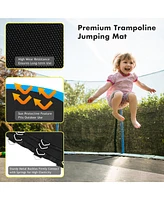 Gymax Replacement Trampoline Mat Jumping Mat Fits 14ft Frame w/ V-Hooks