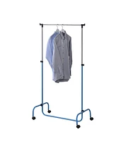 Kings Brand Furniture Standard Rod Clothing Garment Rack, Rolling Clothes Organizer on Wheels for Hanging