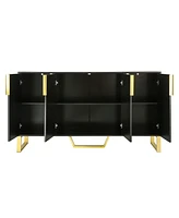Slickblue Modern Four-Door Sideboard for Stylish Storage and Organization