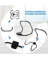 Hongge Portable Ab Trainer with Headrest and Foam Handle for Office Home Gym