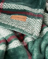 Lucky Brand Plaid Plush Throw, 50" x 70"