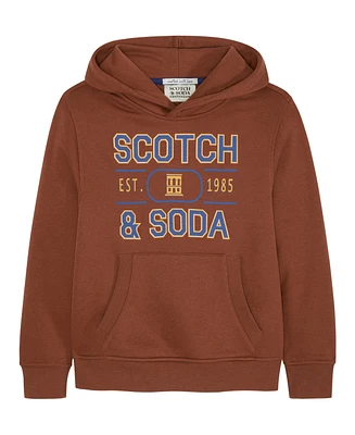 Scotch & Soda Big Boys Graphic Fleece Hoodie