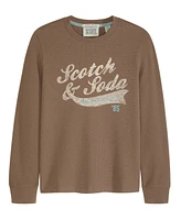 Scotch & Soda Big Boys Long Sleeve Thermal Graphic Tee