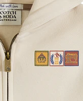 Scotch & Soda Big Boys Graphic Fleece Zip Up Hoodie