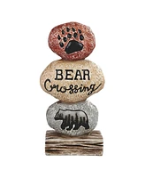 Fc Design 8"H Bear on Stone Figurine Decoration Home Decor Perfect Gift for House Warming, Holidays and Birthdays