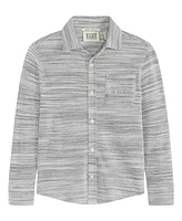 Scotch & Soda Big Boys Space Dyed Button Up Shirt