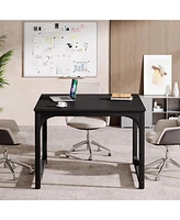 Tribesigns Conference Table, Square Meeting Seminar Table Rectangular Meeting Room Table, 41.3L x 41.3W x 29.5H