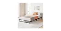 gaomon Twin Size Bed Frame, Metal Low Platform Bed Frame, with Wavy Pattern