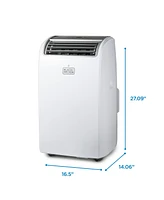 Black & Decker Black+Decker Portable Air Conditioner, 8,150 Btu Sacc/Cec (12,000 Btu Ashrae 128) for Rooms Up To 550 Sq. Ft.