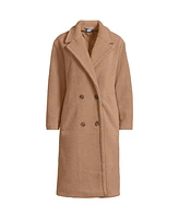 Lands' End Women's Teddy Collared Coat