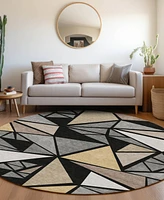 Addison Chantille Machine Washable ACN1039 8'x8' Round Area Rug