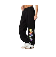 Edikted Women's Billiard Oversized Sweatpants