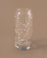 Narbo The Can Tampa Map Everyday Glassware, Set of 2