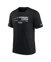 Nike Men's Black Carolina Panthers Nfl Crucial Catch Performance T-Shirt