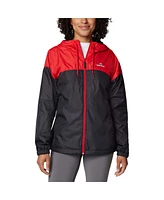 Columbia Women's Red/Black Georgia Bulldogs Flash Forward Full-Zip Hoodie Windbreaker Jacket