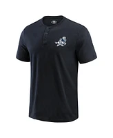 Fanatics Men's Black Dallas Cowboys Washed Henley T-Shirt