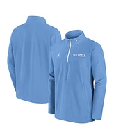 Jordan Men's Carolina Blue North Tar Heels Sideline Coaches Quarter-Zip Jacket