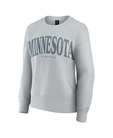 Fanatics Women's Gray Minnesota Vikings Signature Elements Pullover Sweatshirt