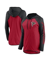 Fanatics Women's Red/Black Atlanta Falcons Script Full-Zip Hoodie