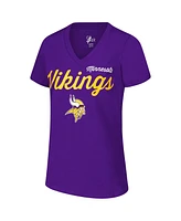 G-iii 4Her by Carl Banks Women's Purple Minnesota Vikings Post Season V-Neck T-Shirt