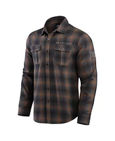 Fanatics Men's Charcoal New York Giants Classic Flannel Long Sleeve Button-Up Shirt