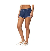 Edikted Women's Arianne Contrast Shorts