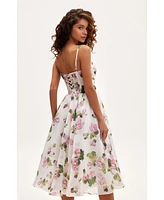 Milla Women's Spaghetti Strap Midi Dress