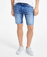 Guess Men's Logan Slim-Fit Faded Denim Shorts