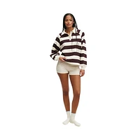 Cotton On Women's Oversized Collared Lounge Fleece Sweater