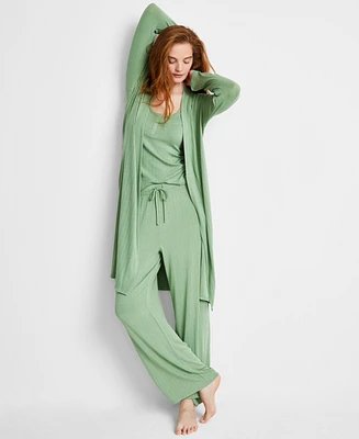State Of Day Women's Pointelle Long Open-Front Wrap, Exclusively at Macy's