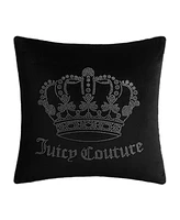 Juicy Couture Velvet Novelty Decorative Pillow, 20" x