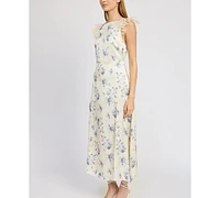 En Saison Women's Petra Floral Lace-Trim Maxi Dress