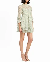 En Saison Women's Marlene Floral Ruffle Mini Dress