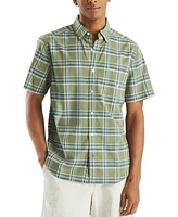 Nautica Men's Plaid Short-Sleeve Button-Down Shirt