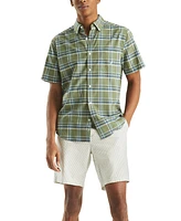 Nautica Men's Plaid Short-Sleeve Button-Down Shirt