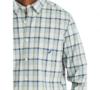 Nautica Men's Plaid Button Down Long Sleeve Shirt