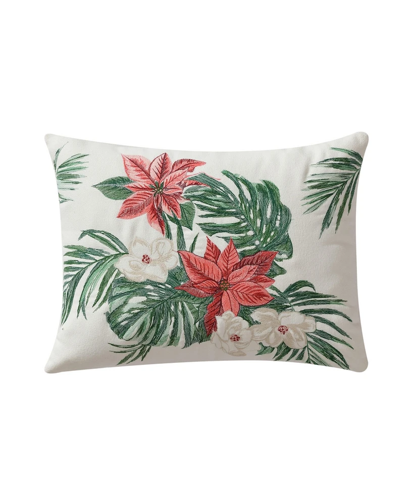 Tommy Bahama Home Festive Palms Felt Square Pillow, 15" X 20"