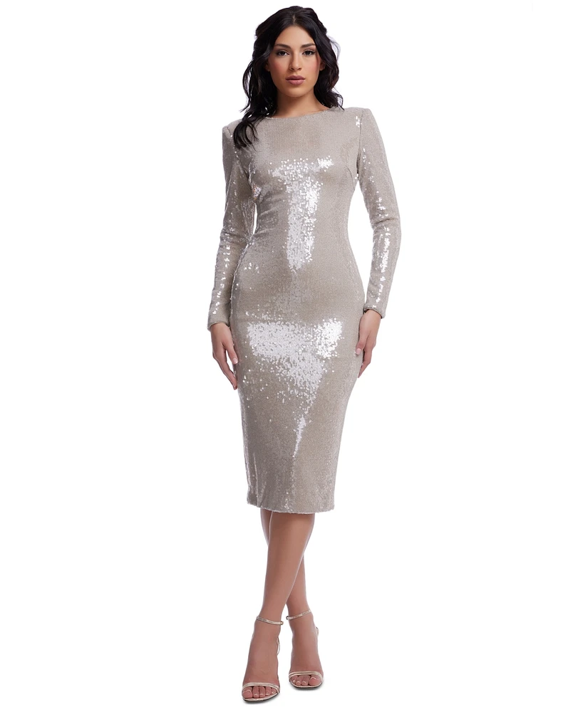 Dress the Population Women's Emmalyn Sequin Midi