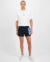 Hugo by Boss Men's Blue Logo Swim Trunks