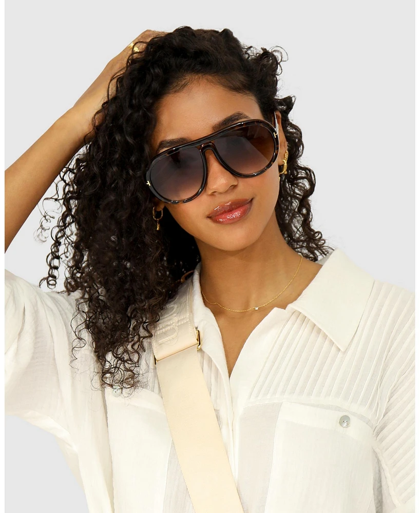 Belle & Bloom Undercurrent Oversized Aviator Sunglasses