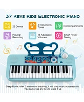 Gymax 37-Key Kids Piano Keyboard Toy Musical Electronic Instrument w/ Stool