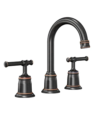 gaomon Classical 8 inch Bathroom Faucet, Bathroom faucets for Sink 3 Holes