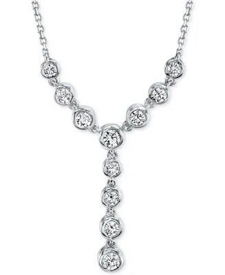 Sirena Energy Diamond Lariat (1/2 ct. t.w.) Necklace 14k White or Yellow Gold