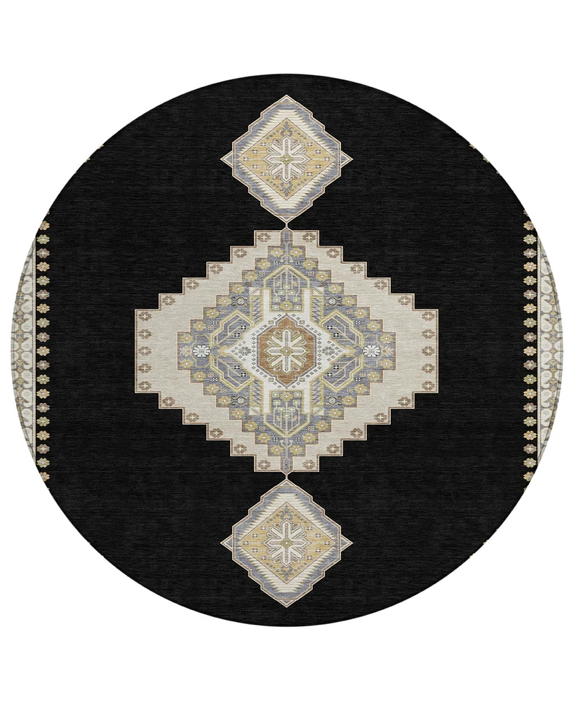 Addison Chantille Machine Washable ACN1014 8'x8' Round Area Rug