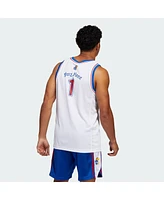 Adidas Men's 1 White Kansas Jayhawks Alternate Swingman Jersey