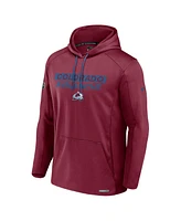 Fanatics Men's Burgundy Colorado Avalanche Authentic Pro Rink Fleece Pullover Hoodie