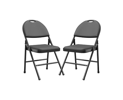 6 Pack Folding Chairs with Padded Cushion & Back, Outdoor & Indoor Event Portable Metal Folding Chairs with Cushion,for Home and Office, Indoor and Ou