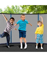 Streamdale Furniture 10ft Outdoor Toddler Trampoline with Enclosure Safety Net Jumping Fun Trampoline, heavy-duty jump pads