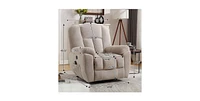 Power Lift Recliner Chair Recliners for Elderly with Heat and Massage Recliner Chair for Living Room with Infinite Position and Side Pocket,Usb Charge